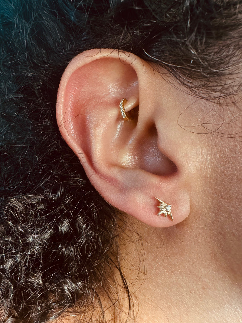 Aza Petite Diamond Stud Earrings, 0.30 CTW