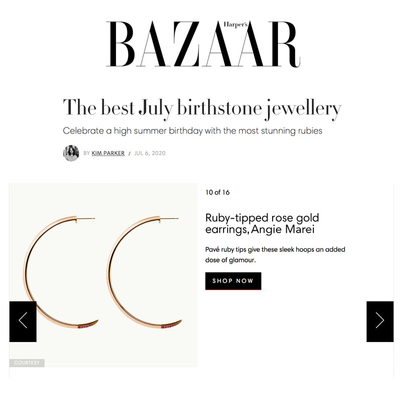 Asasara Hoop Earrings With Pavé Emerald Tips in 18K Black Gold - Harpers Bazaar