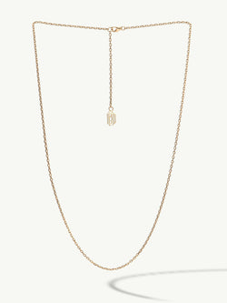 Diamond Cut Cable Chain Necklace In 18K Yellow Gold, 1.5mm