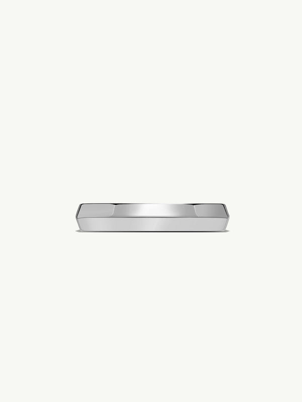 Eterno Knife Edge Wedding Ring In Platinum, 4mm