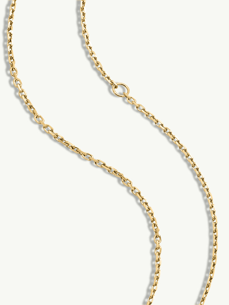 Aphrodite Amulet Pendant Necklace With Black Diamond In 18K Yellow Gold