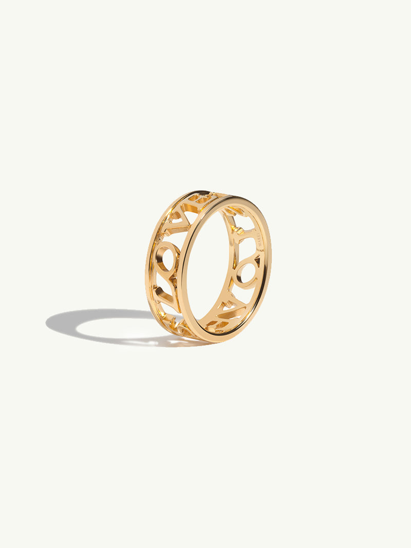 Love Is Love Ring in 18K Yellow Gold