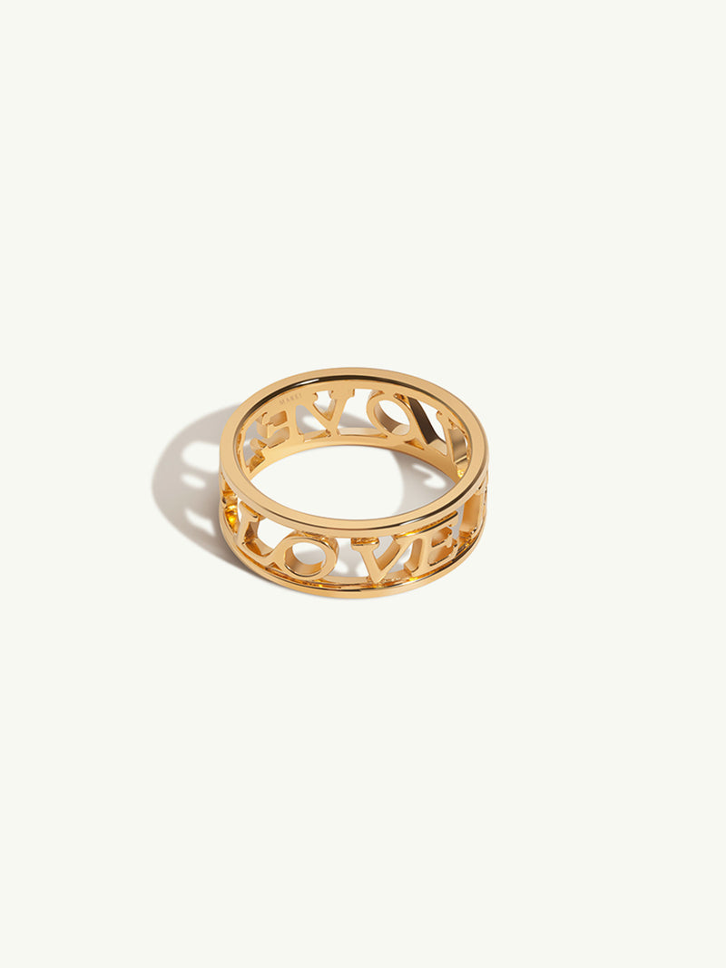 Love Is Love Ring in 18K Yellow Gold