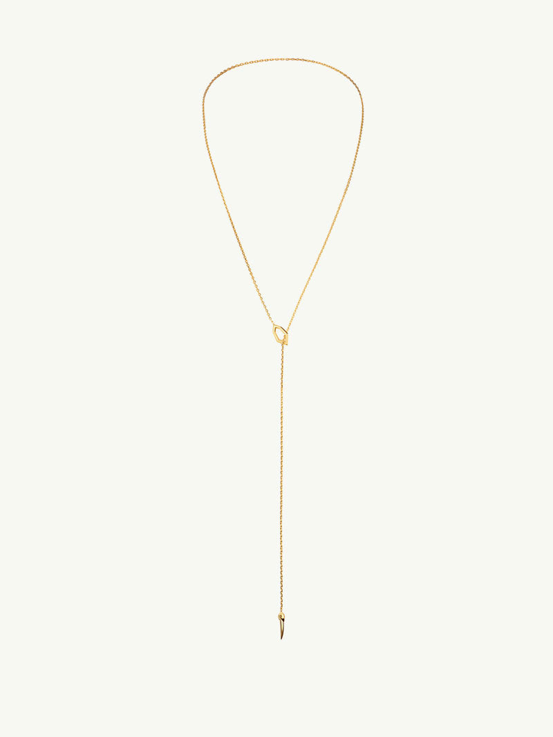 Amanti 18K Gold Lariat Choker Necklace 3