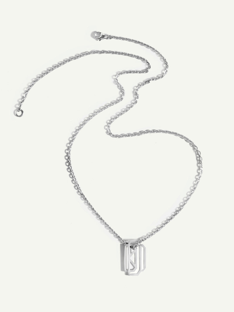 Diamond Cut Cable Chain Necklace In 18K White Gold, 2.2mm