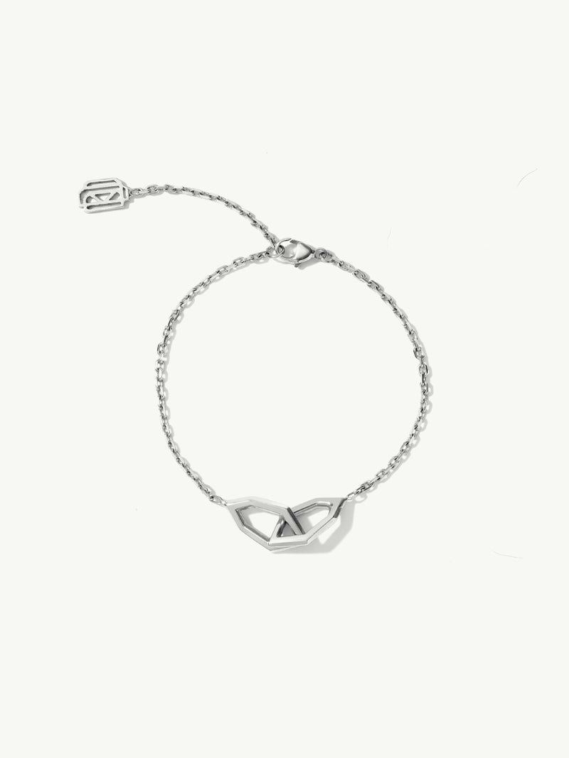 Amanti Chain Link Bracelet In 18K White Gold